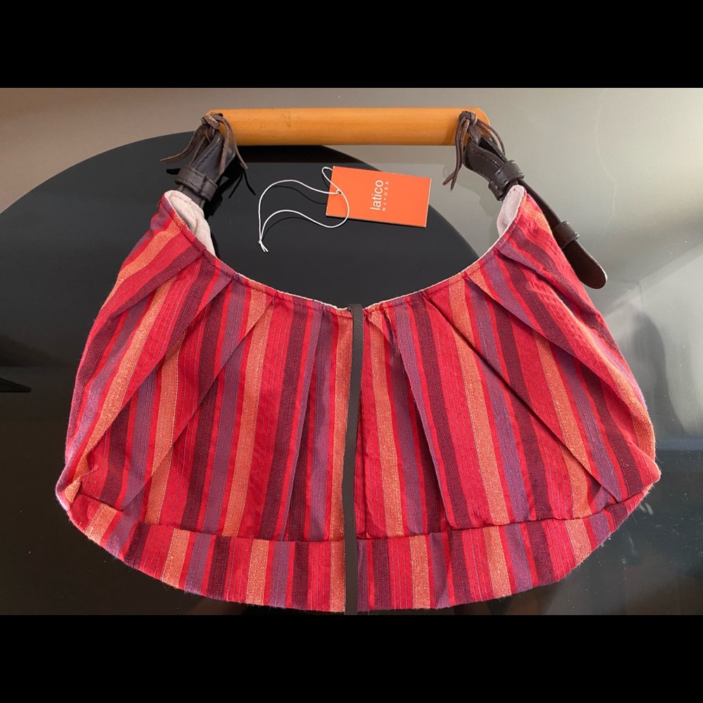 LATICO NJ USA BAMBOO HANDBAG